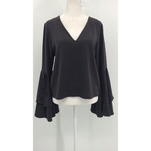 Whimsigoth 90s Fairy Grunge Top S Bell Sleeves Festival Stevie Nicks Boho Flowy